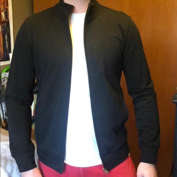 Black cotton zip up! - Picture 2 of 4